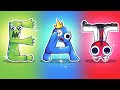 Delicious alphabet lore  rainbow friends food but transformed from alphabet lore  game animation