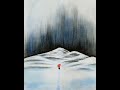 Pencil Drawing of Beautiful Winter Season Landscape Scenery Easy for Beginners