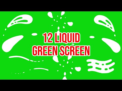 Top 12 || Green Screen Liquid Shape || by Green Pedia