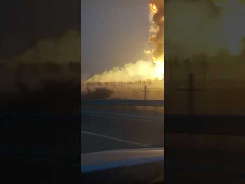 Взрыв в воинской части, горит склад с боеприпасами. Тараз,  26 августа 2021 г