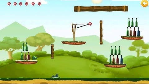 Bottle Shooting Game New Game Play Video. Knockdown Bottles