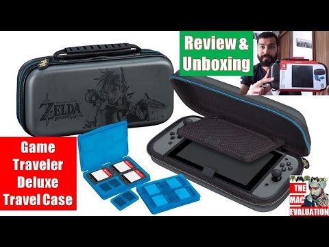 bånd Drikke sig fuld slap af Nintendo Switch Zelda Game Traveler Deluxe Travel Case Review - YouTube