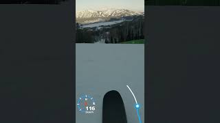 Манжерок. На больших скоростях #горы #лыжи #горнолыжныйкурорт #алтай #манжерок