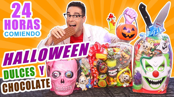 24 HORAS COMIENDO DULCES DE HALLOWEEN Y CHOCOLATE RETO El Gallinero de Mike