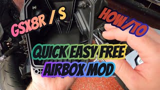 Free Horsepower & Sound For Gsx-8Rs Easy Airbox Mod - Suzuki - Mixedgrid