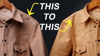 How to Make Your Natural Leather Shirt Look Like My Mr Freedom Campus Jacket