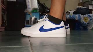 nike court royale blue white