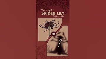 turning random things into a character: spider lily 🥀🕸️ #characterdesign #oc #originalcharacter