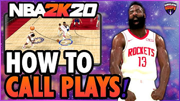 NBA 2K20  Tutorial - HOW TO CALL PLAYS!