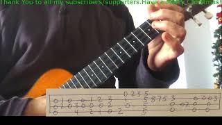 Dreaming Of A White Christmas Fingerstyle Ukulele Tutorial With Tab