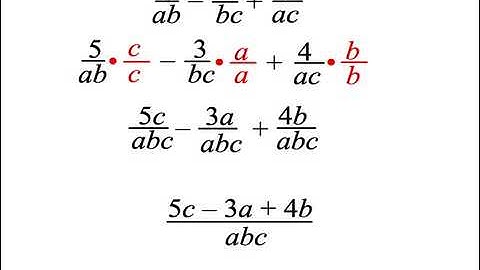 Adding and Subtracting Algebraic Fractions: Lesson 103