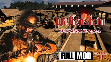 WOLFENSTEIN RTCW - Arkot Mappack MOD - Walkthrough Gameplay (PC FULL GAME) (No Commentary)