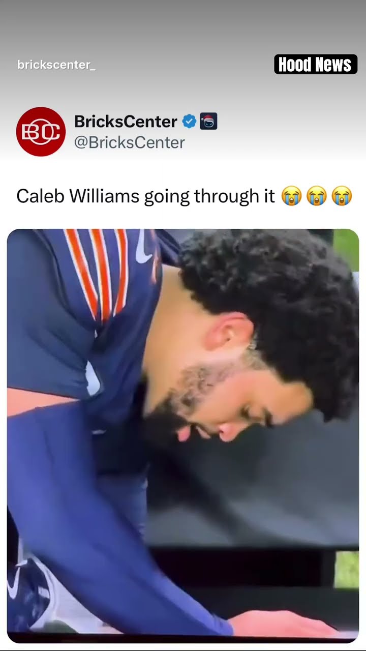 When you play for the bears ? #hoodnews #calebwilliams #chicagobears #football #bears #nfl #omg