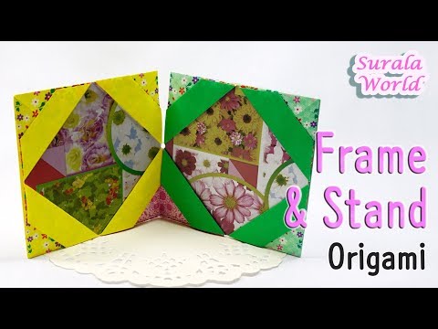 <strong>Origami</strong> - <strong>Frame</strong> &amp;amp; Stand  (How to make a Paper <strong>Frame</strong>)