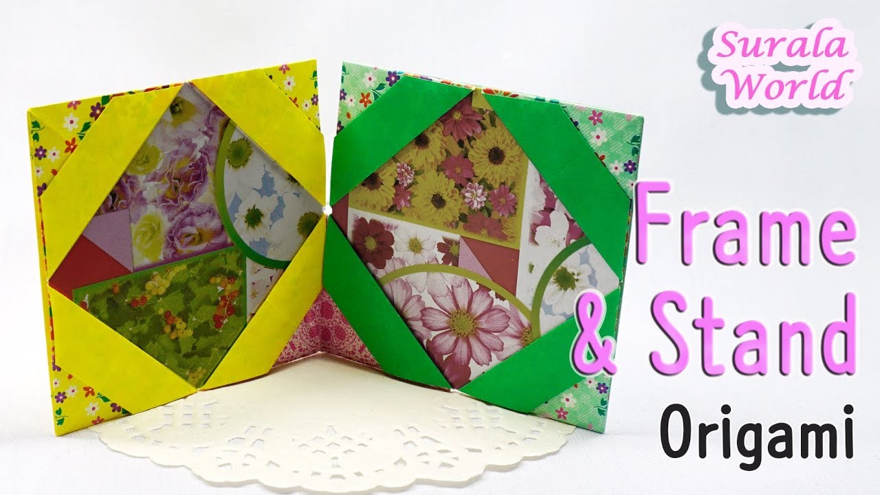 Origami Photo Frame Box Tutorial - Paper Storage - Paper Kawaii 