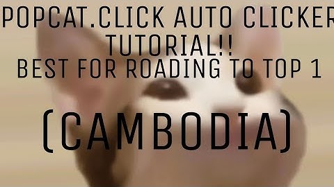 POPCAT AUTO CLICKER TUTORIAL! (DX Gaming)