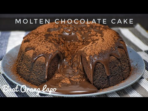 Molten Chocolate Cake | Chocolate Cake Lava | Kek Coklat Lava Viral