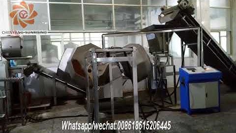 Multi heads Octagonal drum flavoring machine/snack seasoning machine