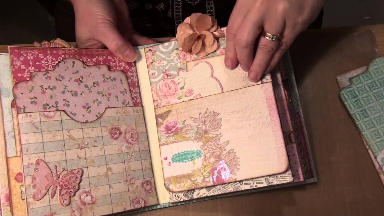 Scrapbook Mini Album - YouTube