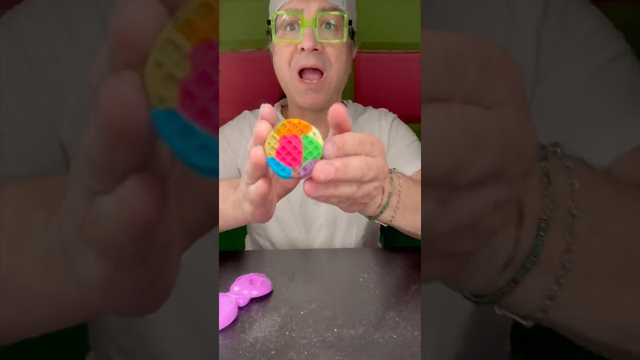 Creating a colorful clay waffle #springonshorts #dreamtrackai #shorts