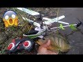 RC HELICOPTER FISHING!!! Monster Mike