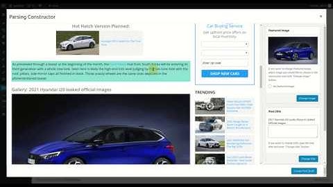 Wordpress News-Parser Plugin v1.0.0. Parse single page.