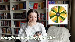 emoji spinner wheel picks my june tbr