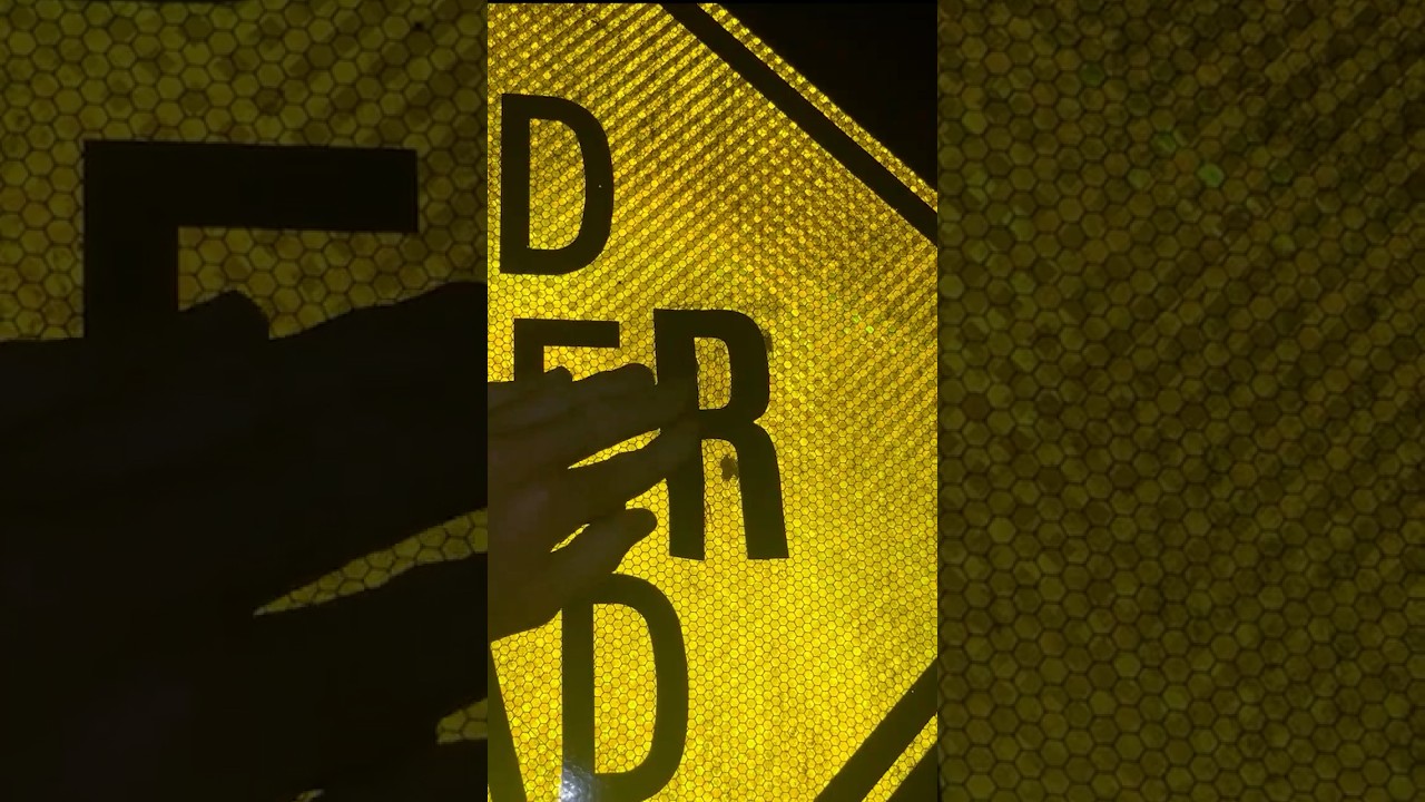 He vandalized a road sign 