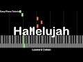Leonard Cohen - Hallelujah | Easy Piano Tutorial
