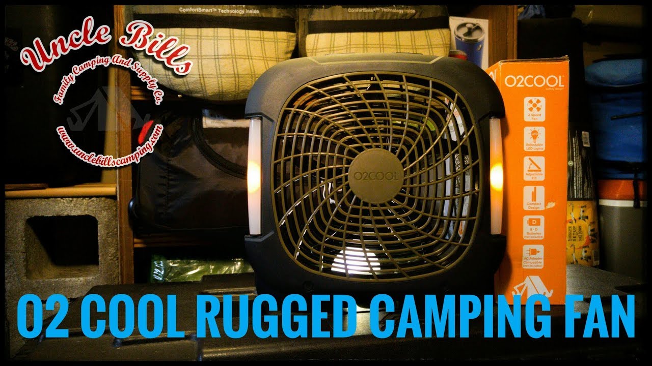 O2 COOL 10 INCH RUGGED CAMPING FAN WITH LIGHT YouTube