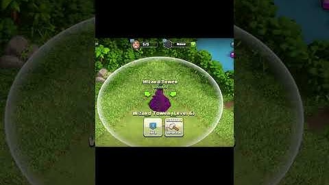 Upgrading Wizard Tower From Level 1 To Max(Upgrade Costs, Time and XP Gained)|Clash Of Clans|#shorts