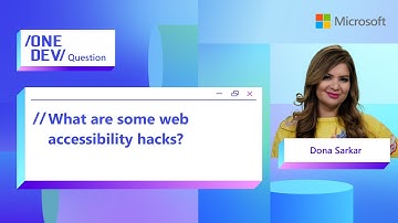 What are some web accessibility hacks for devs?