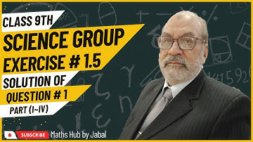 Matrices and Determinants| Solution of Question 1 Part (I ~ IV)| Exercise1.5| Maths Hub By Jabal