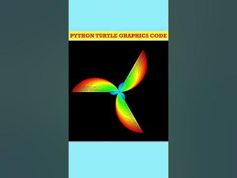 Amazing Python turtle Graphics Code: Triple Petals Flower Drawing ...