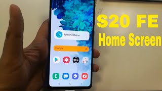 How to Move Apps From Home Screen in Samsung Galaxy S20 FE screenshot 1