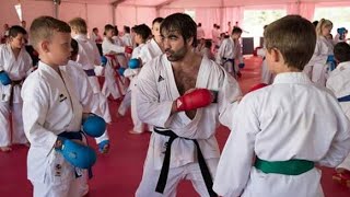 Karate Kid Kumite Training Hand Attack and Mawashi (kick)  Geri | SUPER TRAINING