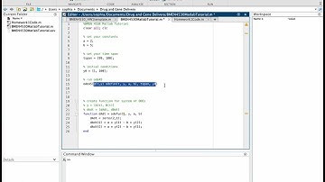Matlab ODE45 Tutorial: Solving System of Equations