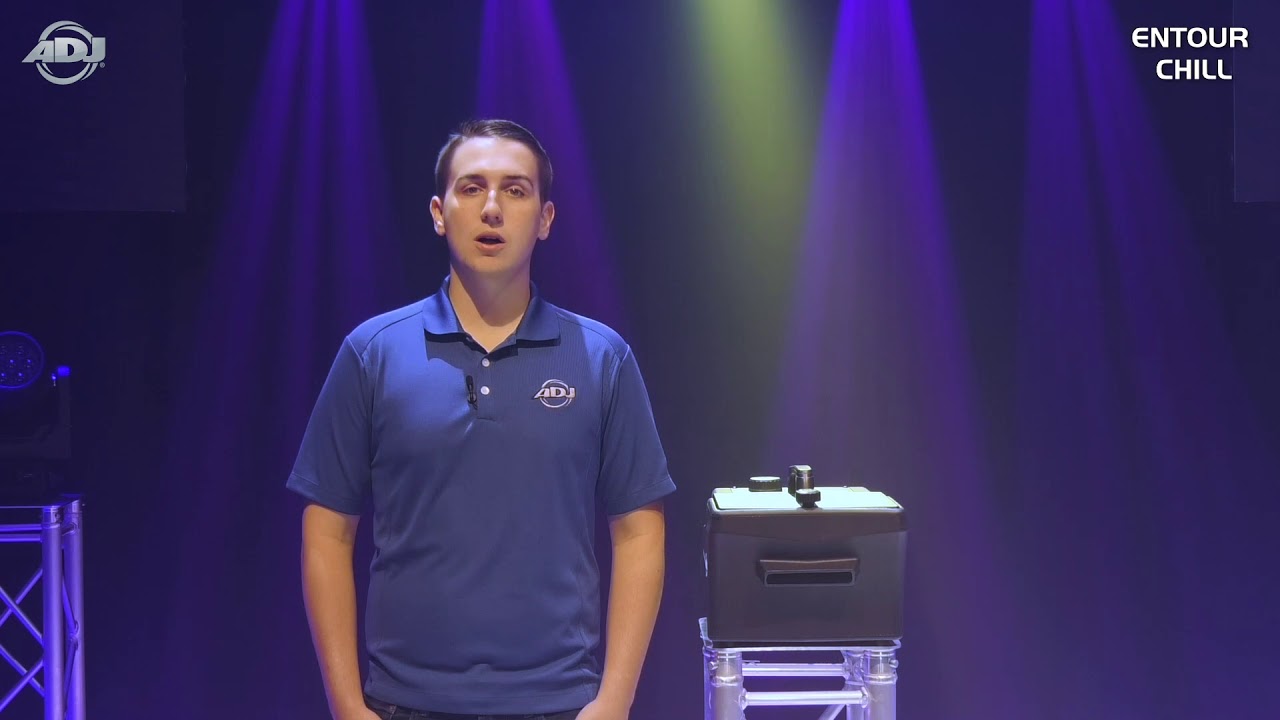 ADJ Entour Chill Machine à brouillard basse couche Effet glace carbonique Machine à fumée avec fluide