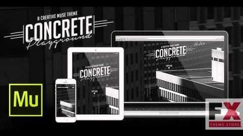 Preview Concrete Playground 1 Page Muse Theme TForest