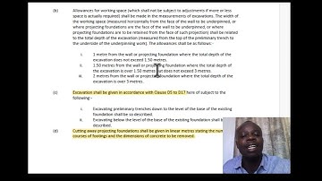 UNDERPINNING AND WATERPROOFING MEASUREMENTS RULES // STANDARD METHODS OF MEASUREMENTS (SMM) RULES