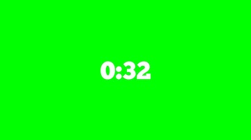 1min Green Screen Timer Effects | 60 Seconds Countdown Timer