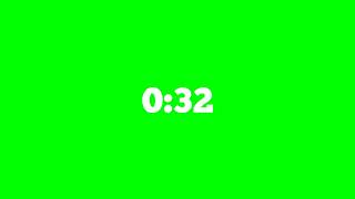 1min Green Screen Timer Effects | 60 Seconds Countdown Timer