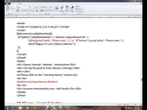 JQUERY THIS SELECTORS DEMO