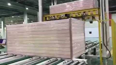 SPC Floor Wall Panel Automatic Pallet Stacking Conveyor | Pallet Stacker / Destacker