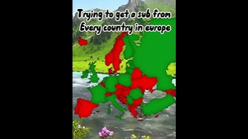 Trying to get a sub from every country in europe #map #geography #europe #subscribe #countries