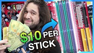 Socket 12 Sticks of RAM in 1 Minute, Win $120