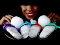 Ice Mukbang Satisfying Crunchy Sounds Ice Eating ASMR | *Crisp Snowballs & Ice Stuffed Popsicles
