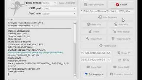 SU100 Write Firmware