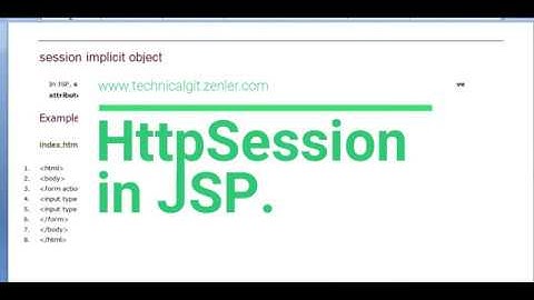 #21 Session Implicit Object in  JSP || Servlet vs JSP Tutorial || Advanced JAVA || J2EE || HINDI