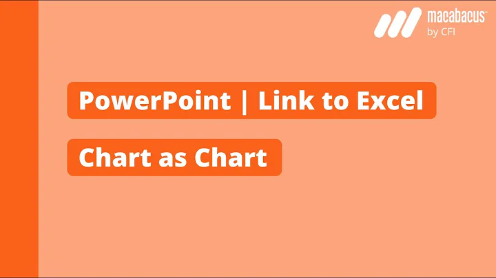 PowerPoint | Link to Excel Chart as Chart | Macabacus